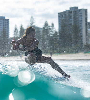 Vintage Log Longboard - Blue Surfboards